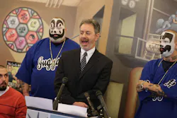 Michael J. Steinberg, legal director for ACLU of Michigan, announced that the ACLU has filed a lawsuit against the FBI on behalf of fans of Insane Clown Posse during a press conference in Detroit on Jan. 8. Michael J. Steinberg, legal director for ACLU of Michigan, announced that the ACLU has filed a lawsuit against the FBI on behalf of fans of Insane Clown Posse during a press conference in Detroit on Jan. 8.