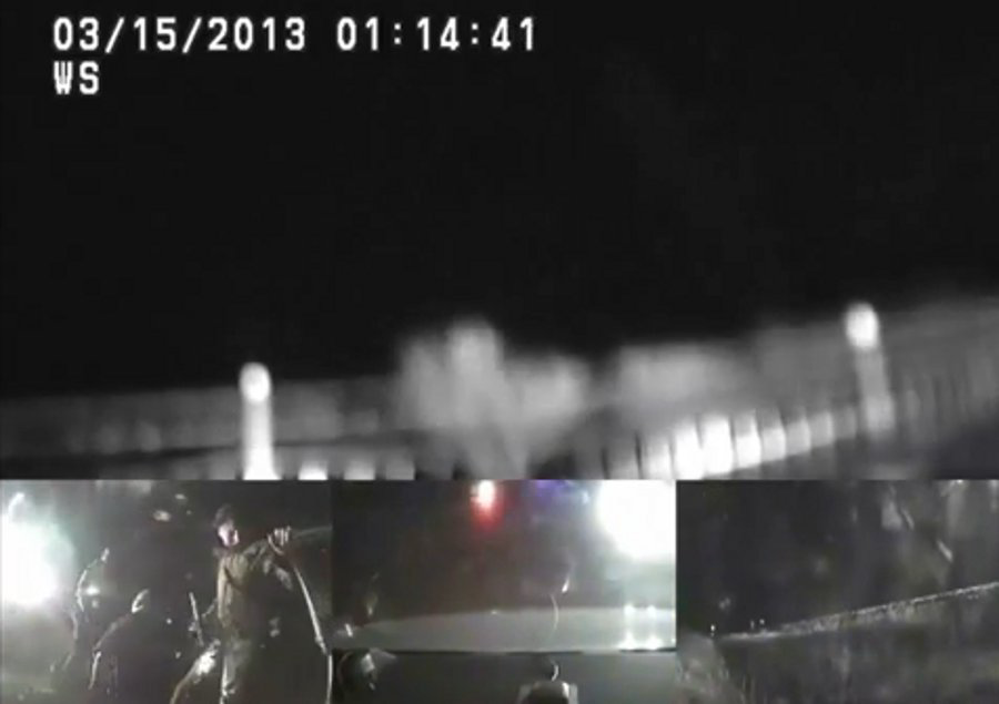 Dashcam video shows a woman's joy ride in a Clackamas County, Ore. Sheriff's deputy's patrol car that sparked a pursuit last March.