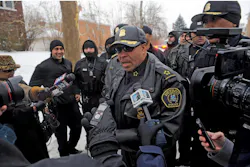 Detroit Police Chief James Craig speaks with the media during 'Operation Mistletoe,' a raid targeting drug dealers on Detroit's west side, on Dec. 17, 2013. Detroit Police Chief James Craig speaks with the media during 'Operation Mistletoe,' a raid targeting drug dealers on Detroit's west side, on Dec. 17, 2013.