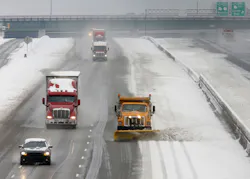 GDOT begins to clear the inner lanes of I75 in Marietta, Ga. on Feb. 13. GDOT begins to clear the inner lanes of I75 in Marietta, Ga. on Feb. 13.