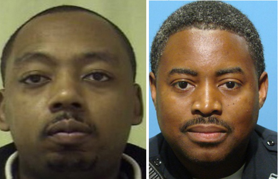 Gregg Thomas, left, and Sgt. Keith Mcneill