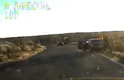 Newly released New Mexico State Police dashcam video shows the moments when a man lead police on a pursuit, then used martial arts training to take down an officer. Newly released New Mexico State Police dashcam video shows the moments when a man lead police on a pursuit, then used martial arts training to take down an officer.