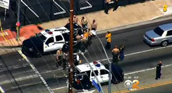 A Los Angeles County sheriff's deputy is in stable condition following surgery after being shot in the stomach by a transient in Long Beach in an exchange of fire that left the suspect dead. A Los Angeles County sheriff's deputy is in stable condition following surgery after being shot in the stomach by a transient in Long Beach in an exchange of fire that left the suspect dead.
