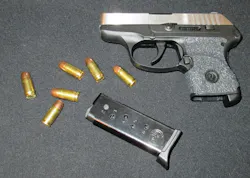 With a 6+1 capacity and small size, the Ruger LCP makes a near-perfect pocket gun. With a 6+1 capacity and small size, the Ruger LCP makes a near-perfect pocket gun.