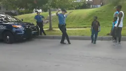 A rookie Kansas City police officer showed off his 'best' moves during a dance-off with a group of neighborhood kids over the weekend. A rookie Kansas City police officer showed off his 'best' moves during a dance-off with a group of neighborhood kids over the weekend.