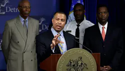 Detroit Police Chief James Craig speaks during a news conference. Detroit Police Chief James Craig speaks during a news conference.