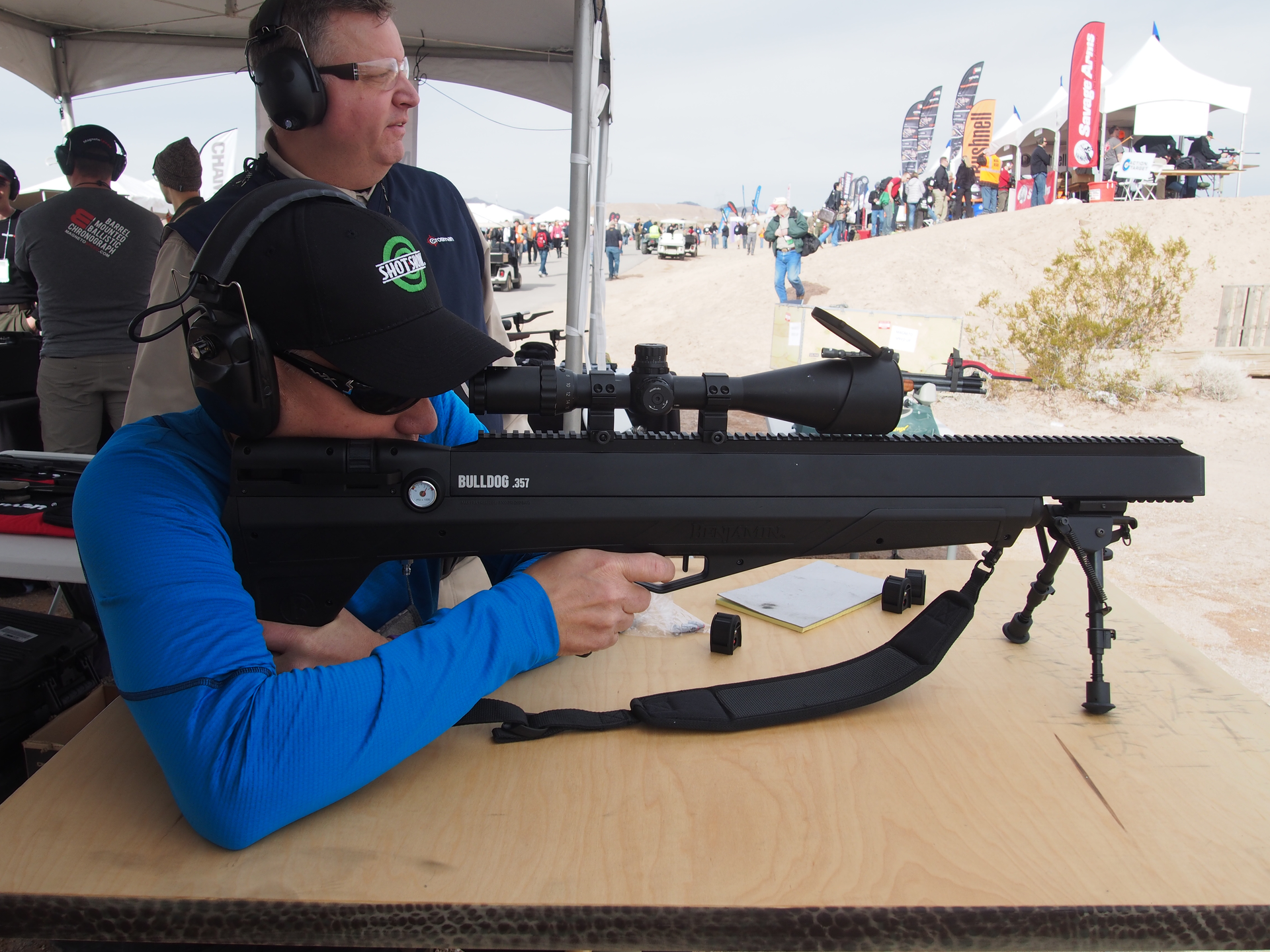 I admit the Benjamin Bulldog 357 Airgun (BDBD3S) from Crosman is not really an LE product, but it is definitely an off-duty stress reducer and one of my favorites from the show. The Bulldog 357 is a PCP (Pre Charged Pneumatic) bolt action repeater that can meter 10 shots per fill. It sends a 145-grain Nosler 357 bullet downrange at about 800 fps, enough for some small game. I got to shoot some steel spinners with it and it is quiet. This compact air rifle has authority.