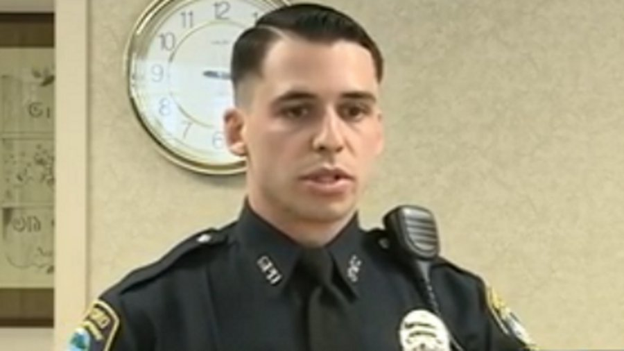 Gilford Police Officer Curtis Mailloux saved a couple from a burning home during a snowstorm.