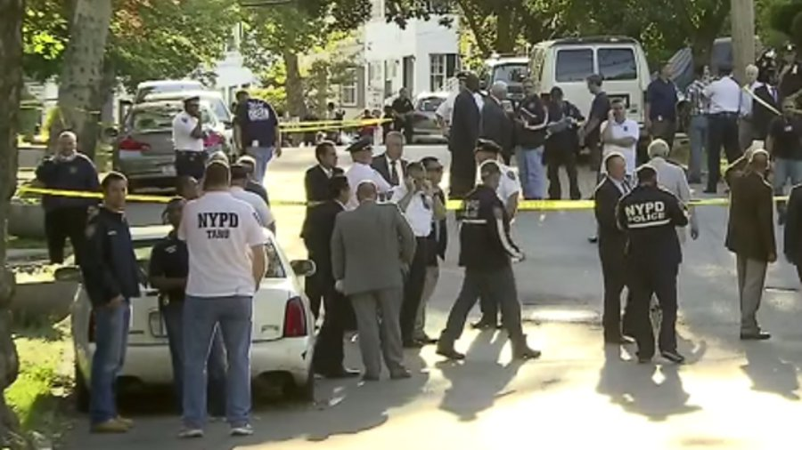 An undercover NYPD officer fatally shot an innocent bystander -- and wounded a suspected armed robber -- during a gun-buy gone awry in Mount Vernon on Friday.