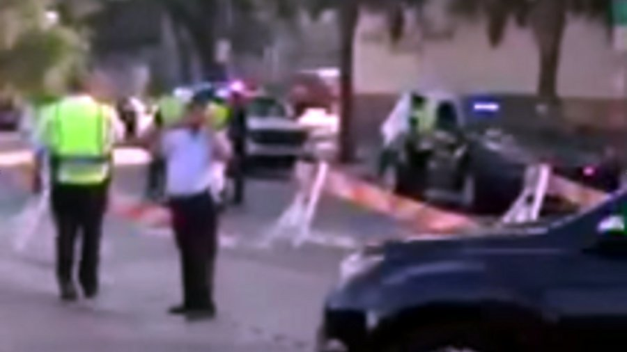 A Jefferson Parish Sheriff's motorcycle deputy struck and injured a fellow deputy who was directing traffic Sunday near the Superdome.