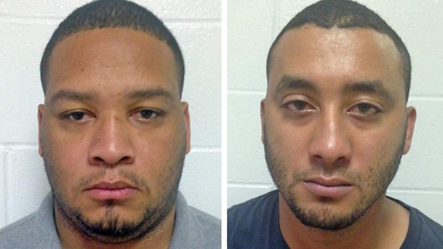 Marksville Lt. Derrick Stafford, left, and Reserve Officer Norris Greenhouse Jr.