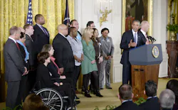 President Barack Obama announces executive actions intended to expand background checks for some firearm purchases and step up federal enforcement of the nation's gun laws during a press conference in the East Room of the White House in Washington, D.C. on Jan. 5. President Barack Obama announces executive actions intended to expand background checks for some firearm purchases and step up federal enforcement of the nation's gun laws during a press conference in the East Room of the White House in Washington, D.C. on Jan. 5.
