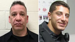 Luis Gustavo Reluzco, left, and Officer Noah Leotta. Luis Gustavo Reluzco, left, and Officer Noah Leotta.