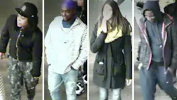 The NYPD has released surveillance video of the suspects, who are currently being sought. The NYPD has released surveillance video of the suspects, who are currently being sought.