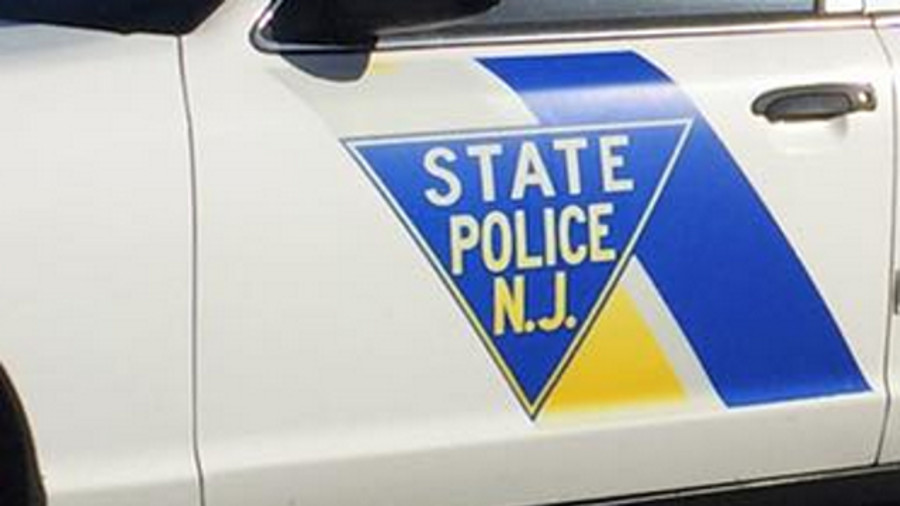 A New Jersey State Police patrol car struck another from behind while joining a pursuit Sunday morning.