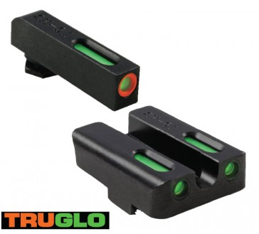 TRUGLO TFX PRO SIGHTS GREEN WITH ORANGE OUTLINE