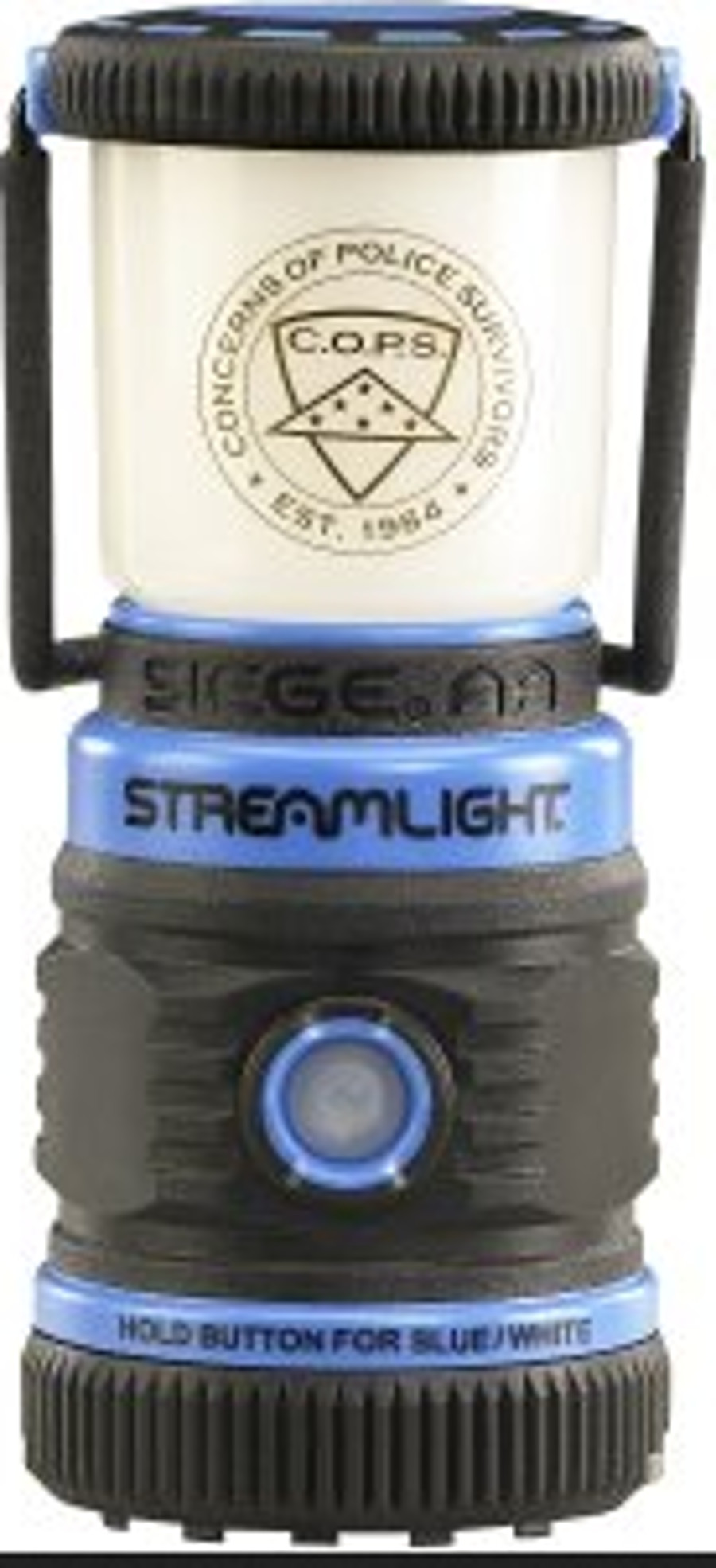 $2 of each purchase of Streamlight&rsquo;s blue version of its Siege AA lantern will be donated in support of Concerns of Police Survivors. The lantern features the C.O.P.S. logo on its globe.
