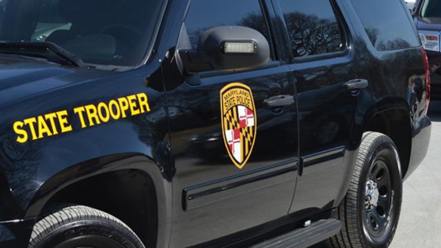 Trooper Constance Davis was able to escape her burning patrol car after a collision with another vehicle early Saturday morning.