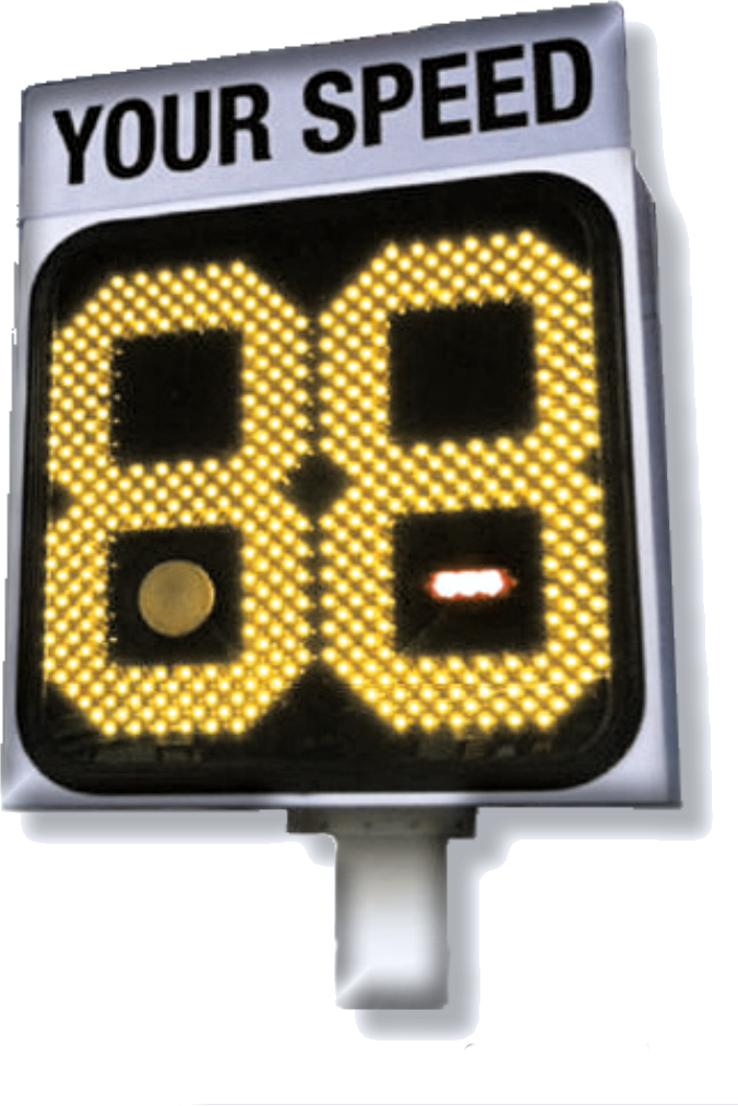 Onsite 75M Pole Mounted Speed Sign