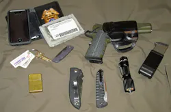 Wallet, creds, phone, keys - gun, spare magazine, knives, flashlight, lighter. Common EDC for WINTER for the author. Wallet, creds, phone, keys - gun, spare magazine, knives, flashlight, lighter. Common EDC for WINTER for the author.