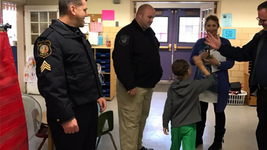 A Massachusetts police department's effort to connect with students in local schools has ended following complaints from the public.