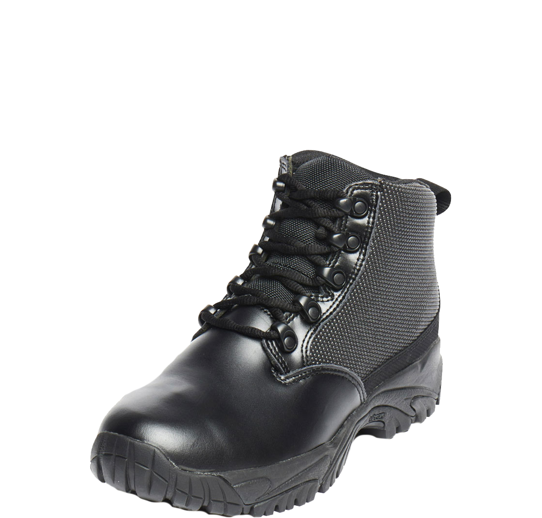 Short Black Polishable Leather Toe Waterproof Uniform Boot MFT100 S 58bef8f8a1528