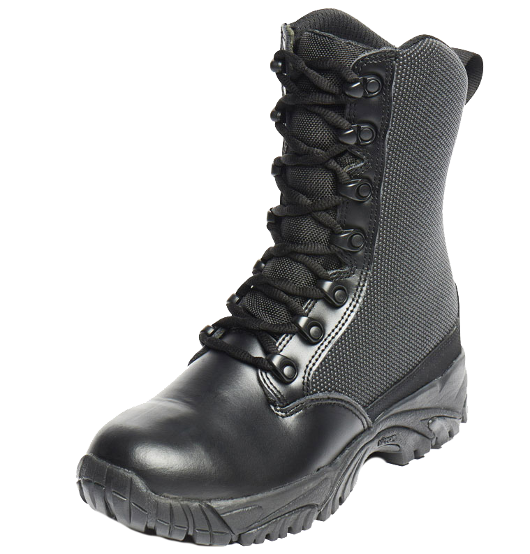 Tall Black Polishable Leather Toe Waterproof Tactical Boot MFT100 58bef72b00f2e