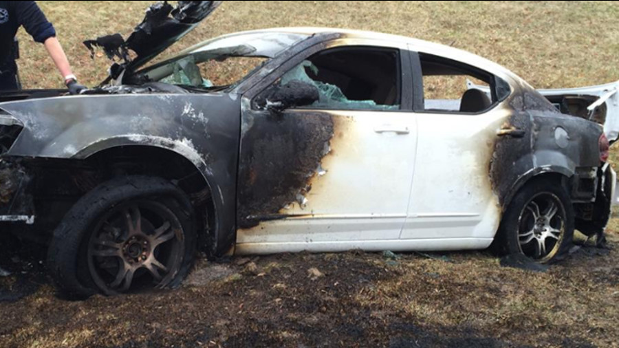 Iowa State Patrol Trooper Dustin Henningsen risked his own life to save a man trapped inside a burning vehicle.