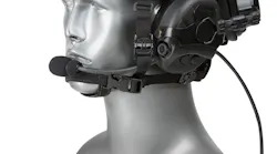 The TCI Liberator V mounted on helmet. The TCI Liberator V mounted on helmet.