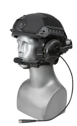 The TCI Liberator V mounted on helmet. The TCI Liberator V mounted on helmet.