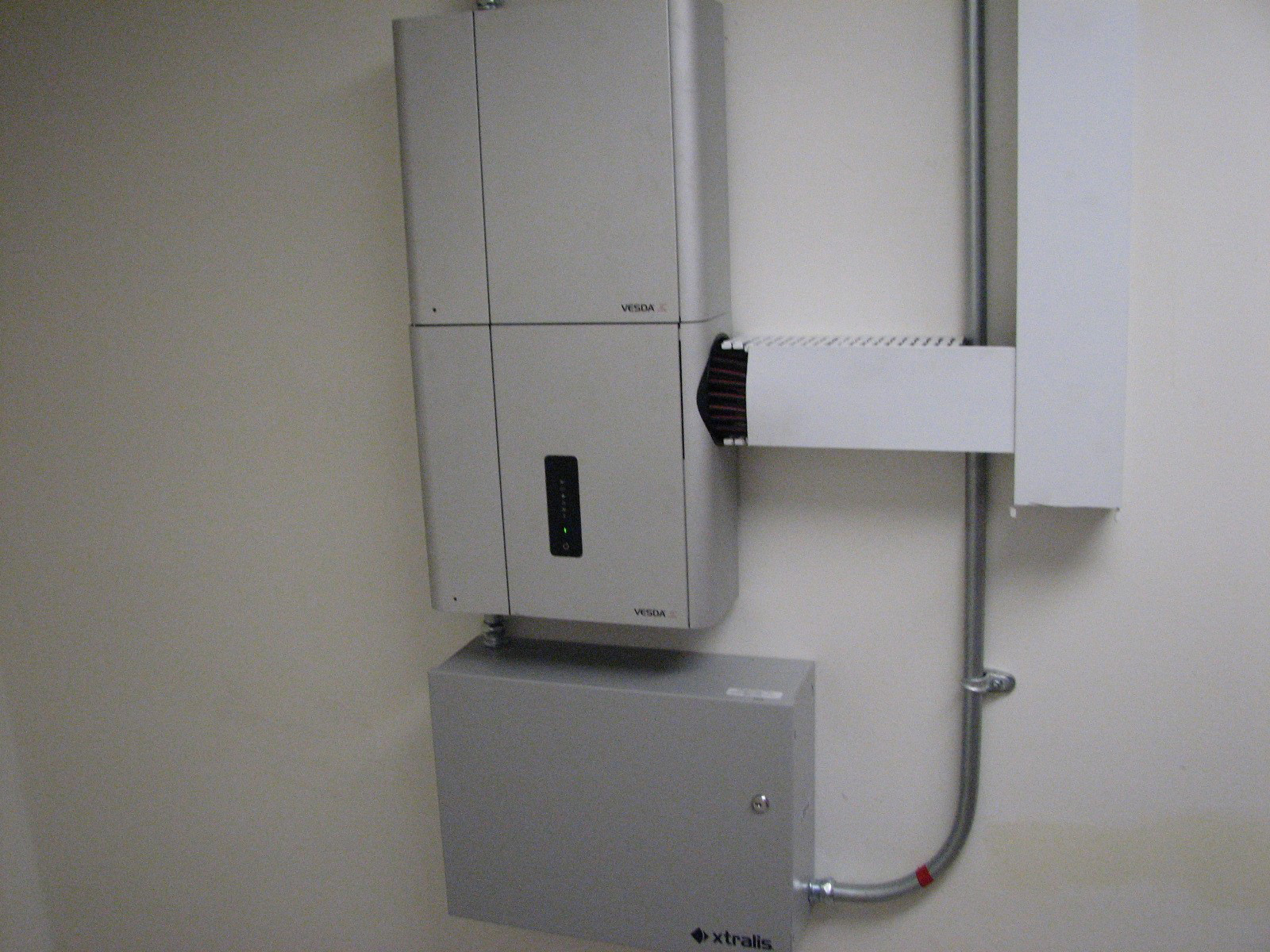 Vesda Equipment Mounted On Wall At California Prison 593efab4e212d