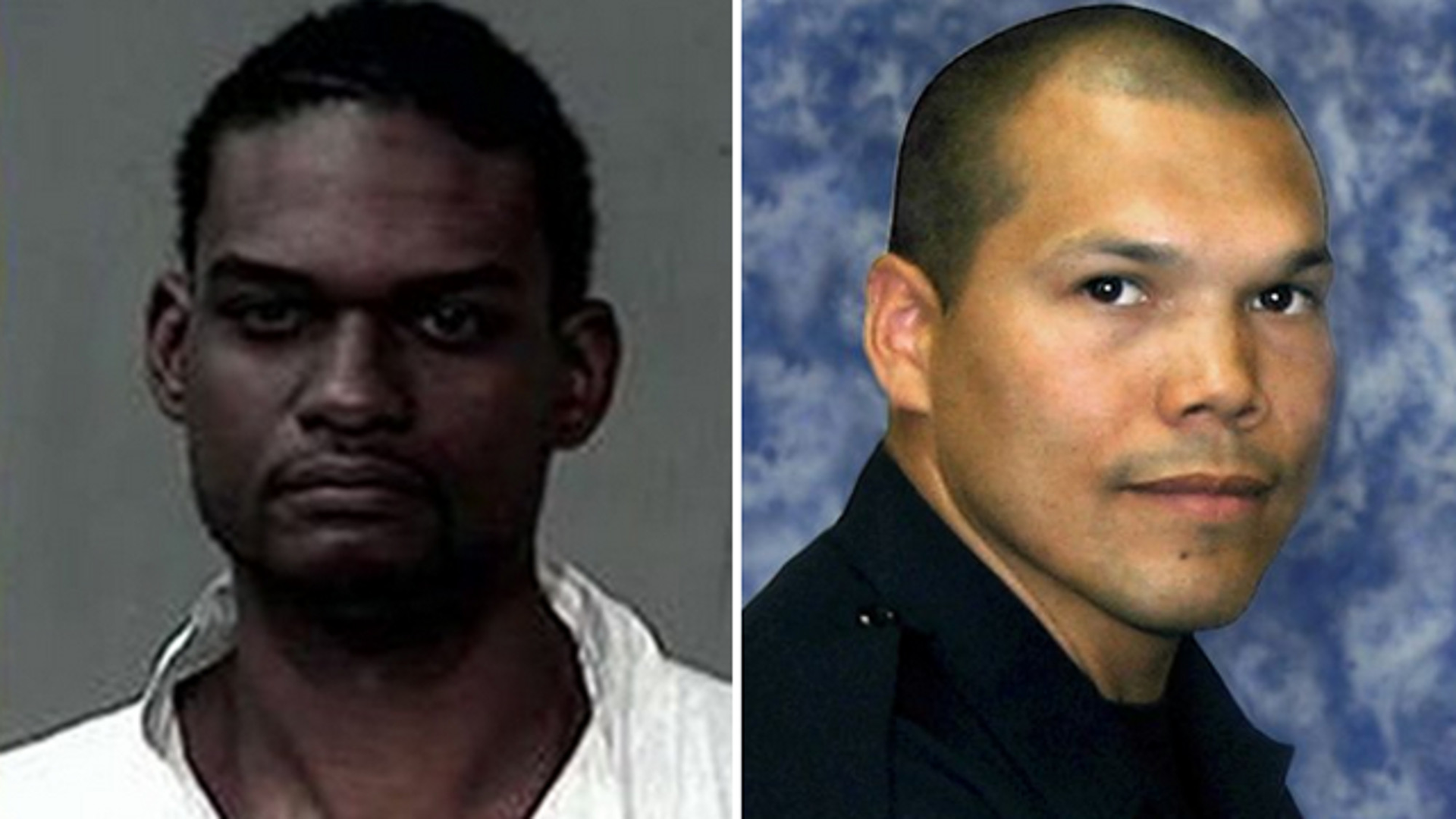Doarnell Jackson, left, and Detective Carlos Ledesma