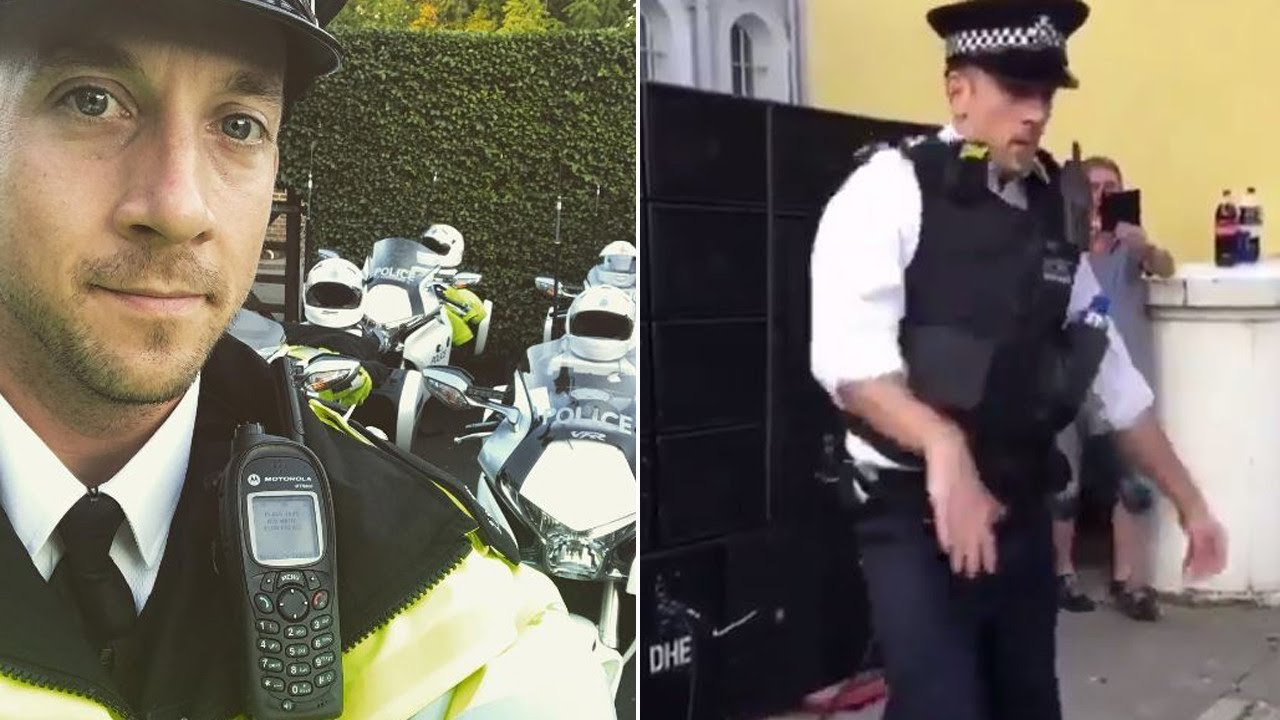 Cop Shows Off His Dancing Skills for Crowd at Carnival