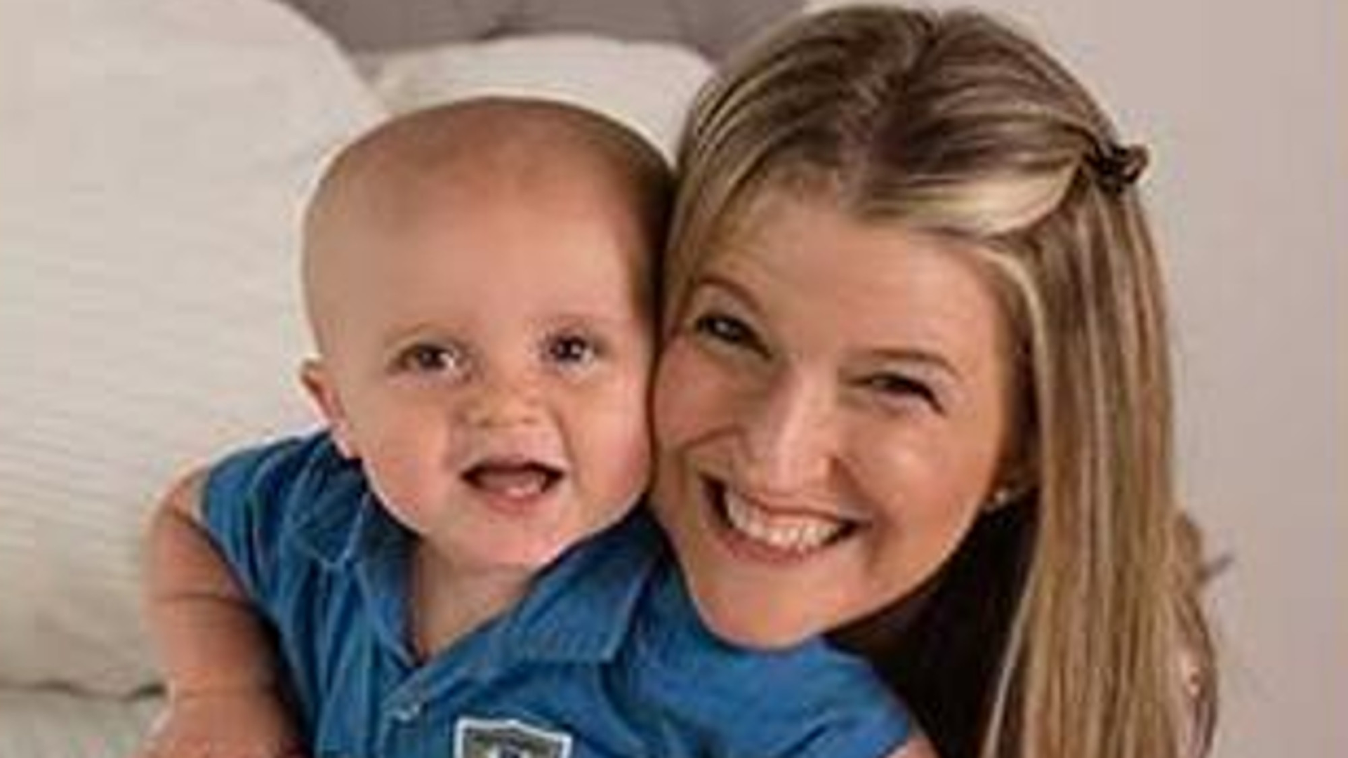 Frankfort Police Officer Jennifer Panattoni is seen with her son.