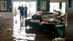 Residents lay on sofas waiting to be evacuated from the Cypress Glen senior care facility in Port Arthur, Texas, which was inundated with water from Hurricane Harvey. Residents lay on sofas waiting to be evacuated from the Cypress Glen senior care facility in Port Arthur, Texas, which was inundated with water from Hurricane Harvey.