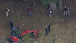 New York State Police investigators gathered Thursday morning with an excavation crew at the Cemetery of the Highlands New York State Police investigators gathered Thursday morning with an excavation crew at the Cemetery of the Highlands