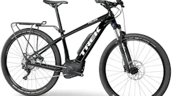 The Trek Police Electric Bike featuring the Bosch Powerfly motor. The Trek Police Electric Bike featuring the Bosch Powerfly motor.