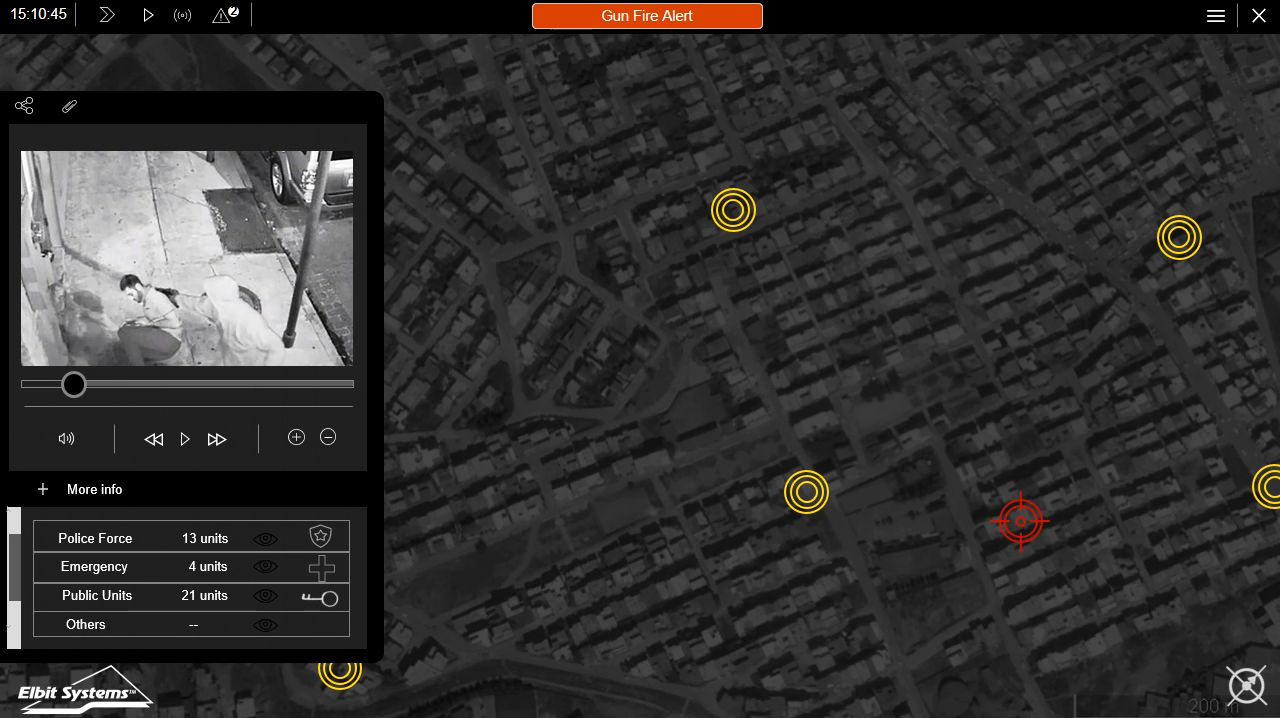 MAY detecting a gun shot.