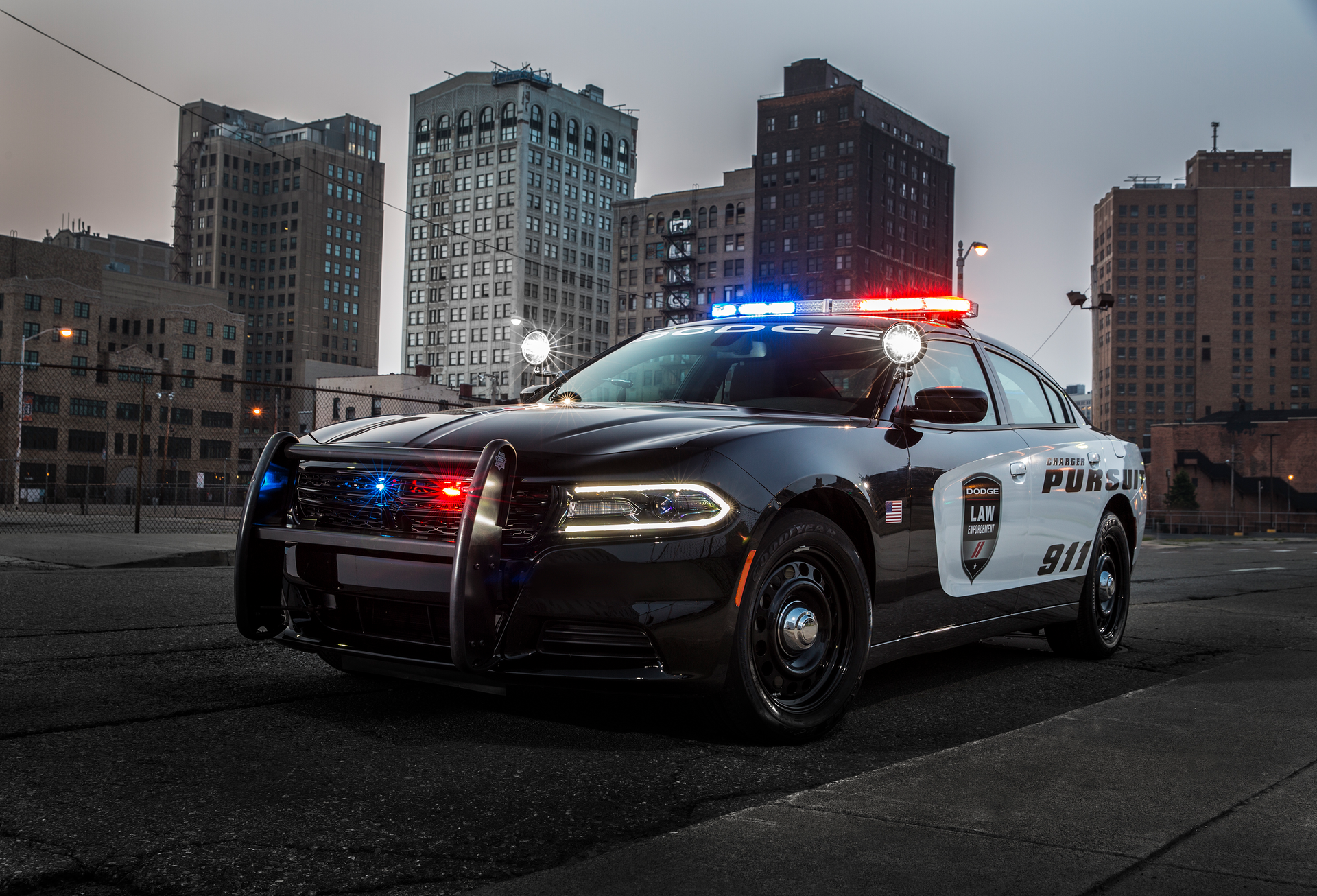 More than 10,000 Dodge Charger Pursuit police sedans across the U.S. are now equipped with the Officer Protection Package. The package is offered free of charge on 2019 model-year Dodge Charger Pursuits.