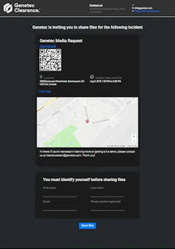 The ‘File Request’ feature helps businesses, security guards, and bystanders to share digital evidence with investigators. The ‘File Request’ feature helps businesses, security guards, and bystanders to share digital evidence with investigators.