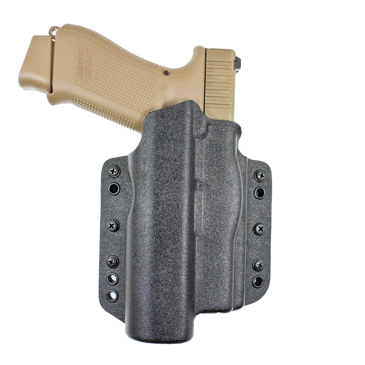 The DeSantis Gunhide #162 Light Bearing Raptor OWB/IWB concealment holster.
