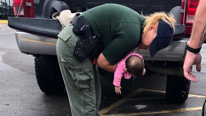Manatee County Deputy Patti Smith was able to dislodge a small object and clear the baby's airway.