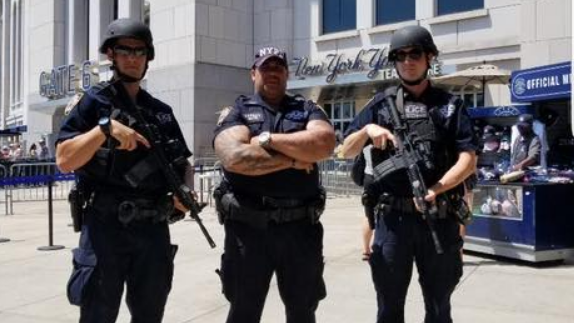 Retired NYPD Officer Manny Vargas, center succumbed to complications from 9/11-realted cancer the morning of Nov. 1 at Calvary Hospital.