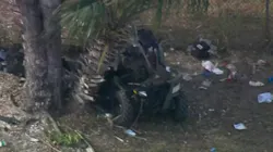 Miami-Dade Police Officer Jermaine Brown died when the All-Terrain Vehicle he was driving while on patrol crashed into a tree Wednesday afternoon. Miami-Dade Police Officer Jermaine Brown died when the All-Terrain Vehicle he was driving while on patrol crashed into a tree Wednesday afternoon.