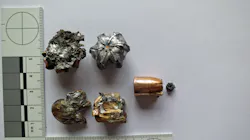 Same bullet type with various forms of impact. Plugged hollow point prevents expansion (right). Same bullet type with various forms of impact. Plugged hollow point prevents expansion (right).