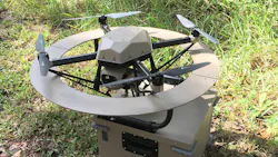 The Hoverfly LiveSky SENTRY on its new landing design. The Hoverfly LiveSky SENTRY on its new landing design.