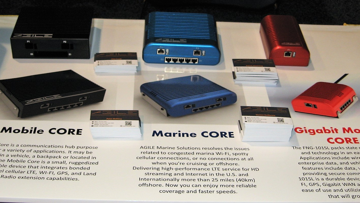 Agiles new Gigabyte router line as seen at IWCE 2019.