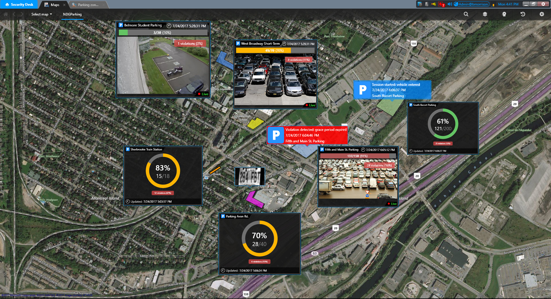 Genetec Inc.'s AutoVu&trade; Free-Flow off-street parking management solution was designed to help increase parking enforcement efficiency by providing a real-time inventory of vehicles parked illegally in monitored parking lots, Free-Flow will now be offered within Genetec Security Center, the company&rsquo;s unified security platform that combines video surveillance, access control and automatic license plate recognition (ALPR).