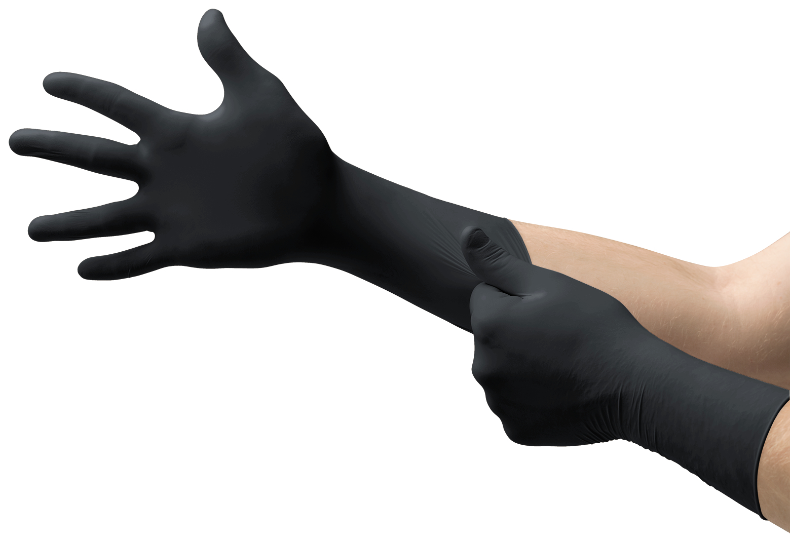 Microflex Mid Knight Xtra 93 862 Black Nitrile Product Donning Glove