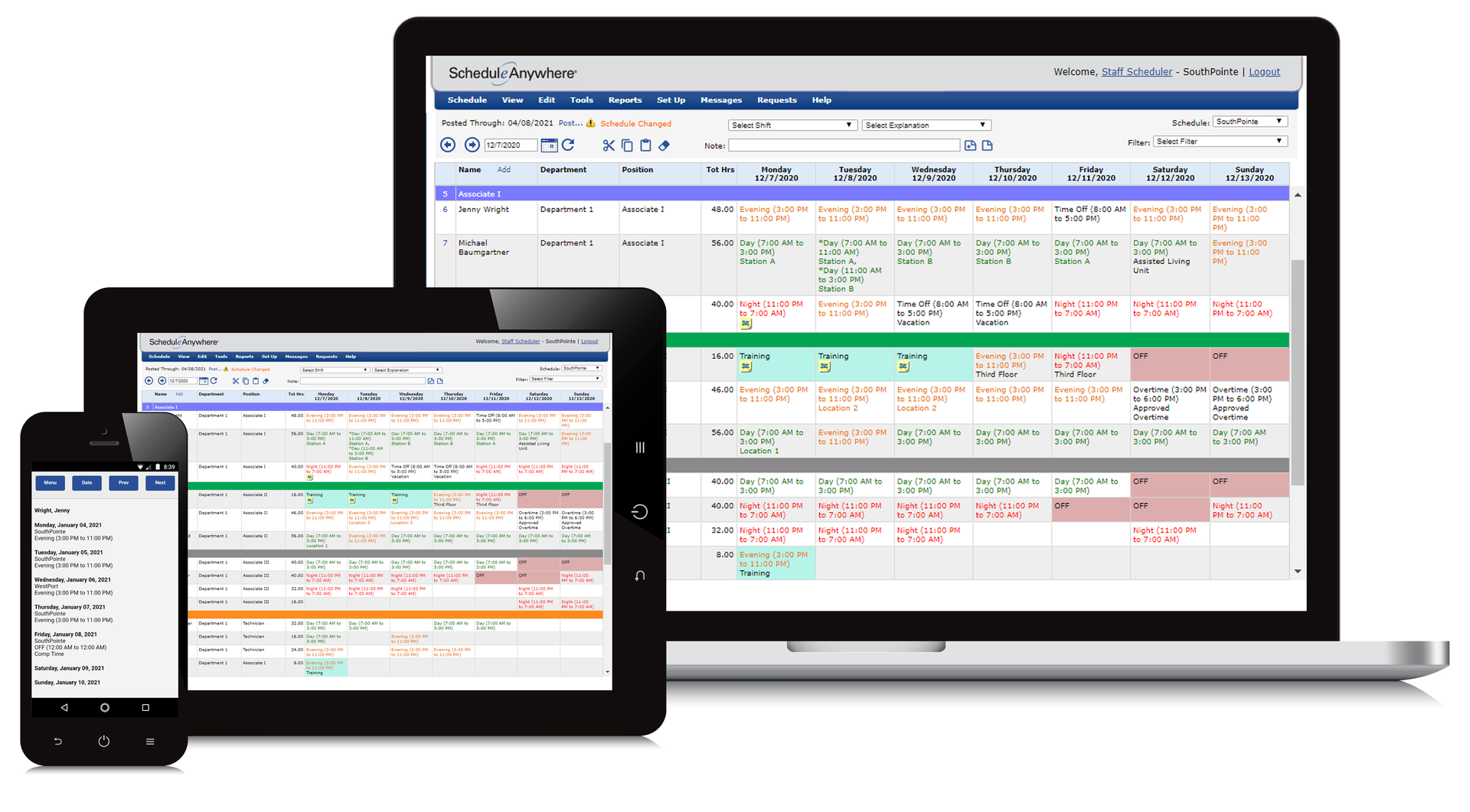 Schedule Anywhere Mobile Devices